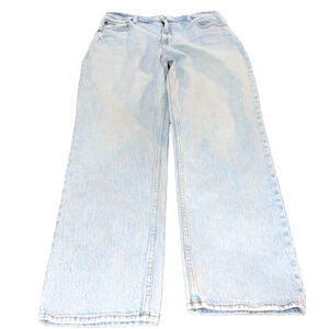 Abercrombie 90s Straight Ultra High Rise Jeans 32 / 14R Light Wash